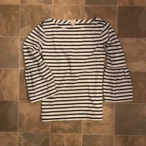 J Crew Striped Blouse